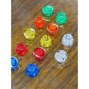 10PCS LC6 7 LED 라이트 가이드 발광 캡 갓 다이오드 6MM 커버 컬럼 보호