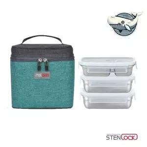 [하프클럽/브이와이]건강한 도시락 소형 스텐밀 보온 3단 3단도시락