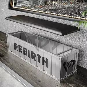 북유럽 체어 보조 산업 철제 긴소파 수납 인테리어