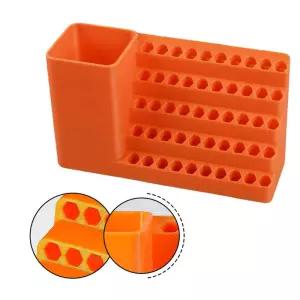 벽걸이형 페그보드 효율적인 직사각형 헤비듀티 50홀 공구 정리함 육각 드라이버 비트 보관함