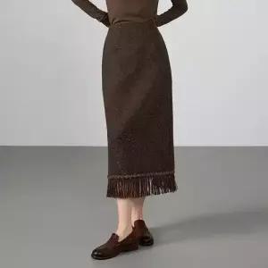 마킷4 치마 여성용 모직 빈티지 단정한 정장 천운 모던 시대 JEN1