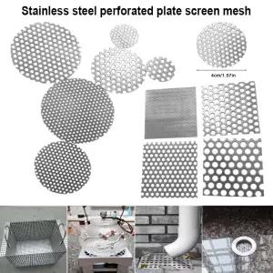 Stainles 강철 바닥 배수 그물 커버 사각형 배수구 샤워 헤어 캐처 필터 주방 욕실 하드웨어 부품