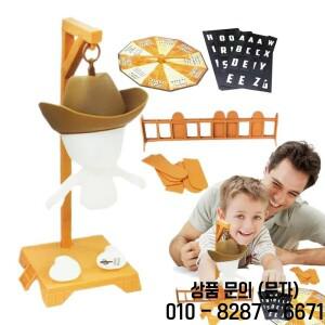 카우보이 자기 교수형 보드 게임 행크가 떨어지기 전에 단어를 추측하는 미스터리 인형 여행 테이블 매달려