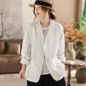 마킷4 여친 봄 캐주얼 재킷 정장 상의 솔리드 슈트 빅핏 아우터 톱 JEN1