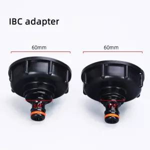 1/2 3/4 IBC 탱크 밸브 어댑터 호스 가든 워터 커넥터 60mm 거친 스레드 교체 피팅 부품