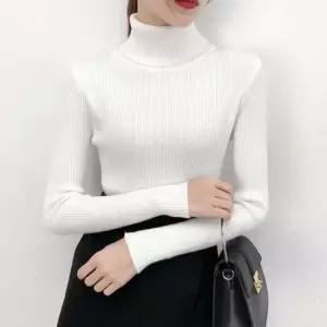 [옷은날개] 니트 긴팔티 단가라니트 슬림핏 이너 베이직 여성여름니트 폴라 골지니트