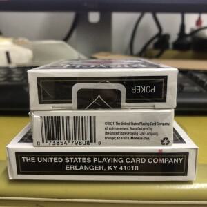 자전거 라이더 백 블랙 카드 놀이 표준 데크 USPCC 포커 매직 게임 마술사를위한 트릭 소품