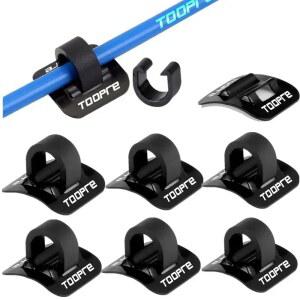 5/10pc 알루미늄 자전거 오일 튜브 고정 클램프 변환 트랩 어댑터 시프터 브레이크 케이블 세트 프레임 U 버클 클립 가이드