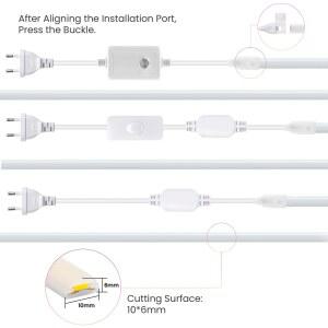 디머블 스위치 220V 230V COB LED ON/OFF US 장식 디머 전원 주방 EU 침실 폭 스트립 가정 포함 플러그 UK 라이트 10MM