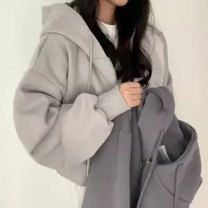 [옷은날개] 여성 6컬러 봄 세미크롭 베이직 후드집업 점퍼