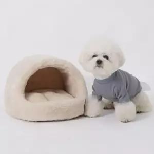 [반려] 강아지 극세사 동글이 하우스 소형 1P 고양이 숨숨집