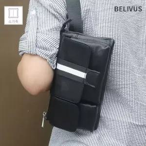 빌리버스 남자 슬링백 가죽 크로스백 힙색 BJI379