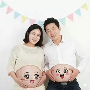 베이비샤워 임신 셀프 만삭 사진 촬영 스티커 소품 태교 여행 기본 헬로 출산 선물