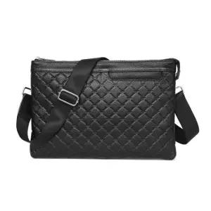 일수가방 베이직 소가죽 남성 퀄팅백 검정 클러치 크로스백