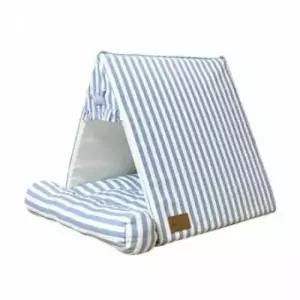 강아지방석 북유럽 스트라이프 하우스(블루)