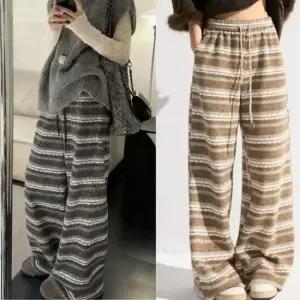 [SBD] 퍼 팬츠 에스닉 스트라이프 포그 니트 FSF-0005