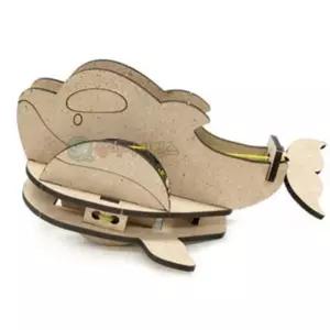 탄성에너지 고무동력 우드 고래 만들기 1인용 창의력 방과후 실험재료 과학놀이키트