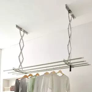 천장 빨래건조대 베란다 걸이 올스텐3단/천정