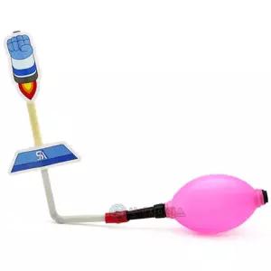 각도조절 로켓 펀치 펌프형 발사 만들기 교구 5인 세트 방과후수업 과학실험 관찰