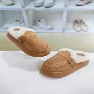 [블리아르]스웨이드 겨울 퍼안감 슬리퍼 3.5cm BLMD501002-1