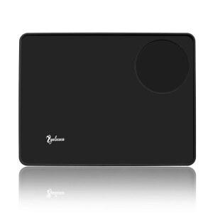 욜로코카 커피 탬퍼 매트 식품 등급 실리콘 고무 에스프레소 8인치 X 6인치 블랙