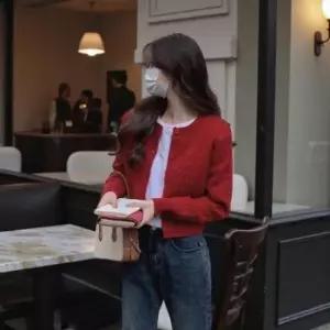 [SBD] 니트가디건 라운드넥 꽈배기 긴팔 3컬러 가디건 루즈핏 간절기 데일리룩