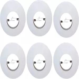 Par30/R30 오목 조명/조명-흰색 교체용 6팩-6인치 오픈 메탈 트림 링 헤일로 301P