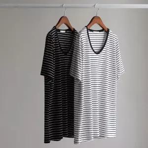 (안나앤플러스) 페일 스트라이프 티셔츠[티셔츠CVX62] 빅사이즈