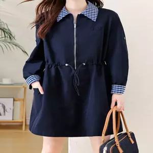 [앳마크]ATMARK (77까지)체킹카라집업투웨이원피스_AA61OP002G