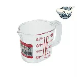 [하프클럽/브이와이]플라스틱 눈금 계량컵 투명 베이킹 200ml