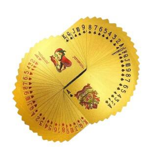 품질 방수 PVC 플라스틱 카드 놀이 세트 트렌드 54pcs 데크 포커 클래식 매직 도구 블랙 박스