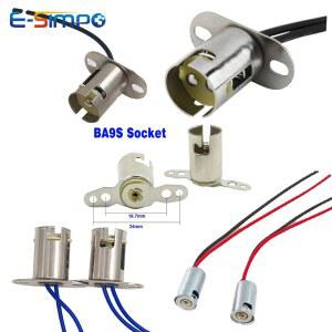 2pcs 1157 BA15D BAY15D 1156 BA15S BA9S 회전 홀더 램프 와이어 어댑터 LED 소켓 4pcs 전구 자동차 자동 신호