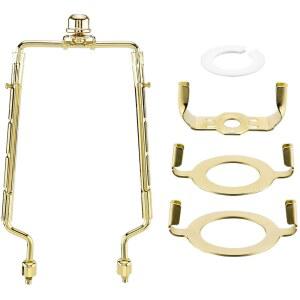 7 8 9 10인치 램프 쉐이드 E26 적합한 하프 로드와 어댑터 홀더, 피니얼 컨버터 E27 표준 모두에 베이스 세트 라이트