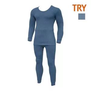 [트라이][트라이] 남성 뉴 보온 날염 상하의 J81