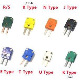 K/T/J/E/N/R/S/U 유형 미니 열전대 커넥터 플러그 및 여성 남성