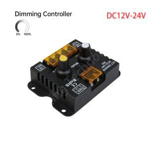 CCT LED 스트립 조광기 컨트롤러 DC12V PWM 30A 360W ON/OFF 가능 단색 조명용 - 스위치가 조절 24V 있는 밝기 손잡이