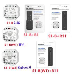 / 단일 색상 2 4G RF/WIFI/Zigbee 트라이악 AC100V 조광기 S1 240V WT AC 컨트롤러용 B /S1 WZ LED