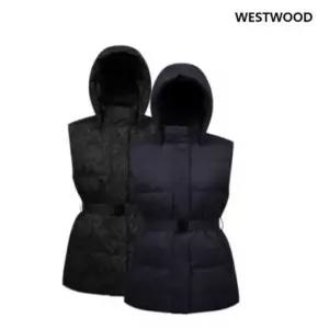 [웨스트우드]여성 중힙 덕다운 베스트_WO3WCDV622