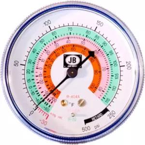 JB 인더스트리 M2-460 표준 매니폴드 게이지 2-1/2
