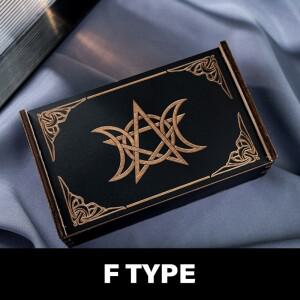 푸시 풀 타로 카드 상자 점성술 장신구 운세 마녀 장식을위한 나무 보관 케이스