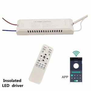 절연된 안전하고 신뢰할 수 있는 2 제어 4G 변압기 조명 가능 및 조절 색상 원격 밝기 드라이버 APP LED