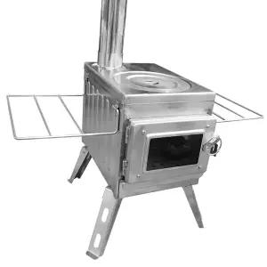 화목난로 스텐 우드스토브 그릴 캠핑용 화덕 드럼통