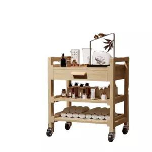 이동식 틈새 수납 카트 나무 서랍 주방 가정용 웨건