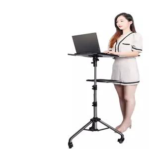 스탠딩 데스크 수동식 조절 노트북 각도 책상 이동식