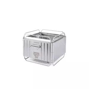 코베아 컨테이너이중연소화로대 가성비 간편설치 분리 수납우수 캠핑 불멍 KECQ9QA-01