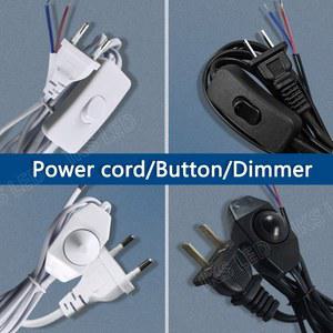 1개 85V 265V 전원 코드 디머 전구용 LED ON/OFF 버튼 연결 케이블 램프 공급선 스위치 2코어