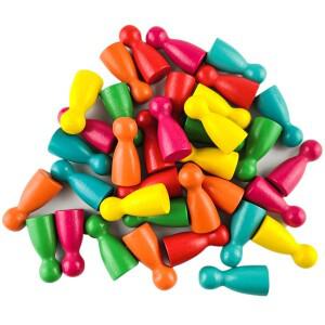 보드 게임 악세서리 6 색에 대 한 12pcs 전당포/체스 29mm 나무 조각