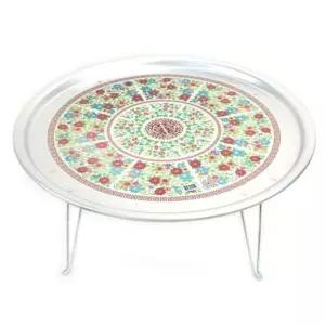 양은 밥상 찻상 다과상 원형 밥상 레트로 밥상 47cm