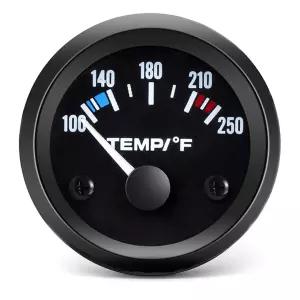 BLYOGU 2 52mm 수온 게이지 100-250 F 해양 보트 자동차 트럭 엔진 냉각 시스템용 12V 디지털 온도계 키트