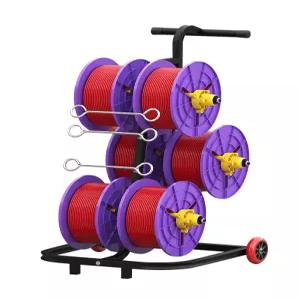 와이어 스풀 랙 전기릴선 캠핑용 이동식 전기연장선 릴선 자동릴선 작업선 전선 관리